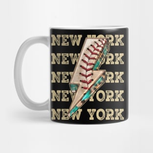 Aesthetic Design New York Gifts Vintage Styles Baseball Mug